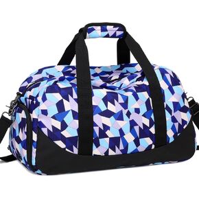 Kids Duffle Bag Girls Sports Gym Bag, Small Weekender Overnight Bags Carry On Travel Duffel for Women Teen Girls