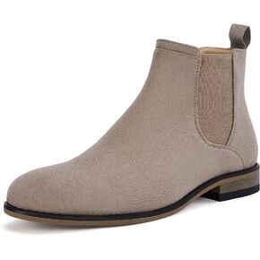 Coutgo Men's Chelsea Boots Comfortable Suede Dress Boots Chukka Ankle Boots