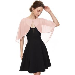 Soft Chiffon Shawls Wraps Shrug for Wedding Evening Dress Cape Cover Up for Women in Saudi Arabia