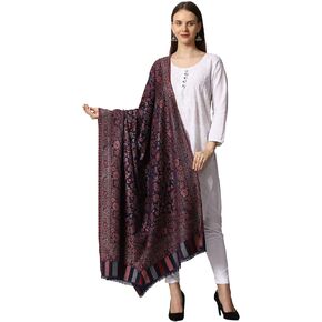 SWI WITH LABEL Women's Kashmiri Kani Woven Wool Shawl (2J41)