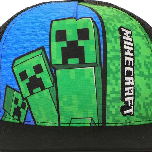 Minecraft Creepers & Logo Youth Trucker Hat Multicolored in Saudi Arabia