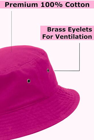 Utmost Bucket Hat 100% Cotton & Denim Lightweight Packable Outdoor Summer Beach Fishing Sun Hat in Saudi Arabia