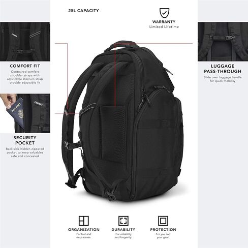 حقيبة ظهر OGIO PACE 25، باللون الأسود in Saudi Arabia