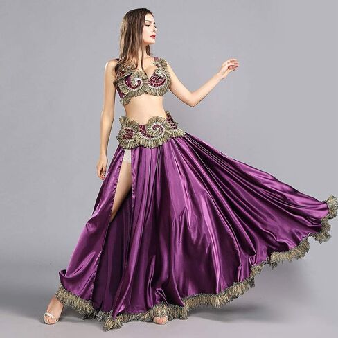 رويال سميلا ملابس رقص البطن الرقص الشرقي الصدرية حزام الرقص الشرقي تنورة طويلة القبلية أزياء رقص كرنفال الزي in Kuwait