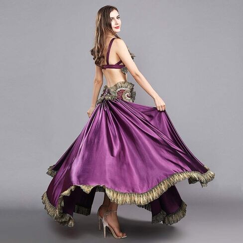 رويال سميلا ملابس رقص البطن الرقص الشرقي الصدرية حزام الرقص الشرقي تنورة طويلة القبلية أزياء رقص كرنفال الزي in Kuwait