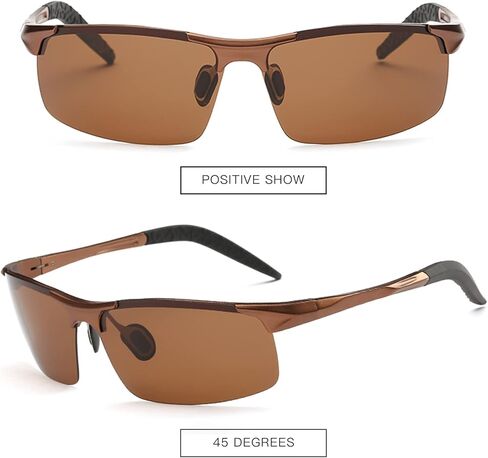 MOORAY Mens Polarized Sports Sunglasses UV Protection Sunglasses for Men Cycling Driving Fishing in Kuwait