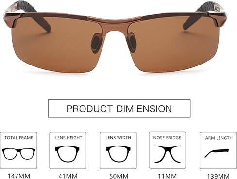 MOORAY Mens Polarized Sports Sunglasses UV Protection Sunglasses for Men Cycling Driving Fishing in Kuwait