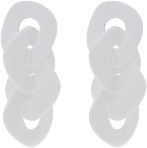 Wekicici Acrylic Drop Dangle Earrings Chunky Long Chain Dangle Earrings Statement Earrings for Women in Kuwait