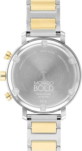 Movado Women's Bold Evolution Two-Tone Stainless Steel Case and Link Bracelet, Two Tone (Model: 3600885) in Saudi Arabia