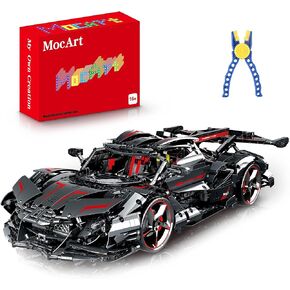 Super Sports Car Building Block Kit, 3860 Pieces MOC Building Set Racing Car Model, 1:8 Car Model Building Blocks for Adults Men Teens in Saudi Arabia