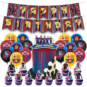 Birthday Party Supplies For Barcelona, Party Decorations Included Birthday banner, Cake Topper, Cupcake Topper, Balloon in Kuwait