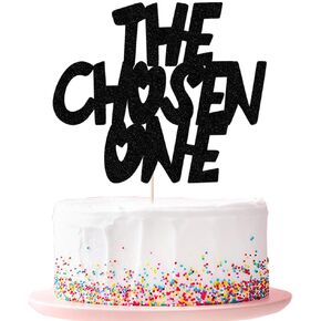 The Chosen ONE Cake Topper - Wizard Themed 1st Birthday Party, Wizard Theme Cake Decoration,Wizard Birthday Party Decoration Supplies (The Chosen ONE)