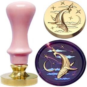 YOKIOU الشمع ختم ختم رئيس استبدال 3D الحوت الحيوان الرجعية العتيقة ختم الشمع سكرابوكينغ طوابع لحفل زفاف دعوات هدية فكرة الديكور (الحوت 3D) in Kuwait