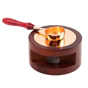 EatingBiting Wooden Wax Warmer Melting Spoon Kit Wax Sticks Melting Furnace Tool Stove Pot Wooden Wax Seal Stamp Letter Book Paper Sturdy, Durable and Easy to Clean 0.9“ Spoon in Saudi Arabia