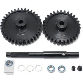 RC Car Gear Kit Set,Harden Steel Gears for Traxxas 1/5 X-MAXX XRT 1.5M 20T-25T-30T-35T Crawler Car Large Transmission Gear Part (30T+30T)