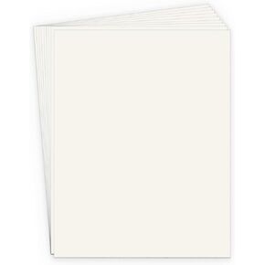 Cream Colored Cardstock 8.5x11" 80 lb cover 50 Sheets Heavyweight Card Stock - Ideal Traditions in Kuwait