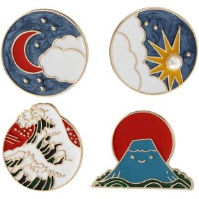 دبابيس المينا في الهواء الطلق لحقائب الظهر موجة الطبيعة مشهد جولة سبيكة بروش دبابيس شارة التخييم دبابيس لطيف الكرتون بروش دبابيس التلبيب لحقائب الظهر شارات القبعات أكياس التلبيب دبابيس ملحق للنساء الفتيات الاطفال هدية in Kuwait