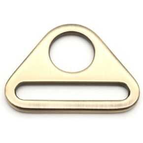 CRAFTMEMORE 4pcs Triangle Ring Adjusters D-rings Adjustment Buckle for Sewing Bag Strap Webbing SC84