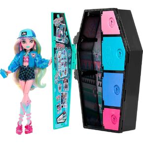 Monster High Doll and Fashion Set, Lagoona Blue with Dress-Up Locker and 19+ Surprises, Skulltimate Secrets in Kuwait