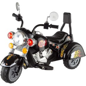 لعبة ركوب الدراجة النارية للأطفال من ليل رايدر - مفرمة ذات 3 عجلات مع مصابيح خلفية وأمامية - دراجة نارية تعمل بالبطارية للأطفال من سن 3 سنوات فما فوق (كستنائي) (80-YJ119MAR) in Kuwait