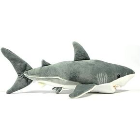 Simulation Bowhead Whale Plush Toy - Black Long Lifelike Whale Stuffed Toys, Super Soft Realistic Sea Simulation Balaena Mysticetus Dolls Plush Gift Collection for Kids, 17Inches (20in Beluga) in Kuwait