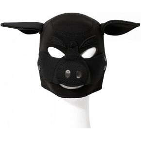 QUYUWOWO Piggy Mask Full Head Mask Neoprene Animal Head Mask Costume Pig Head Masks in Kuwait