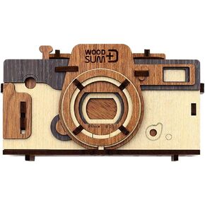 WOODSUM أحجية خشبية ثلاثية الأبعاد تعمل بكامل طاقتها بكاميرا ذات ثقب صغير (أحمر) in Kuwait