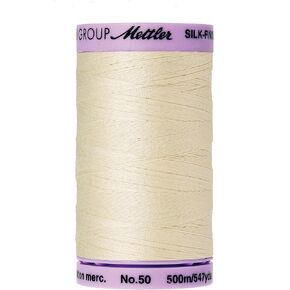 Mettler Silk-Finish Solid Cotton Thread, 547 yd/500m, Antique White in Kuwait