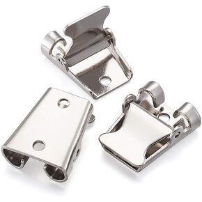 PandaHall 10 قطعة من إكسسوارات مشبك ربطة عنق حديد بولو بولا مشابك قفل منزلق للرجال من الجلد المضفر in Kuwait