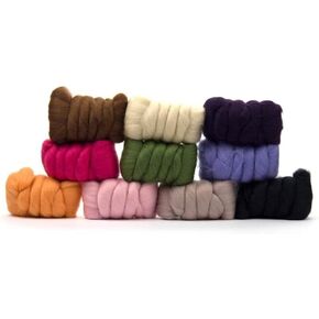 ألياف الثورة | مجموعة متنوعة من صوف ميرينو المختلط الغامض | حبل صوف مثالي للغزل، والرولاج، ولباد الإبرة، والتلبيد المبلل، والنسيج، والنسيج، والحرفية (متعددة الألوان - فاجئ نفسك) in Kuwait