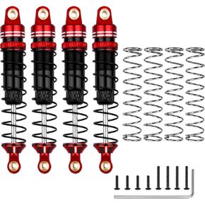 59mm Shocks Long Threaded Aluminium Shock Absorber Front Rear Oil Filled Damper for TRX4M TRX4MT 1/18 RC Crawler Upgrade Parts(Color 1)