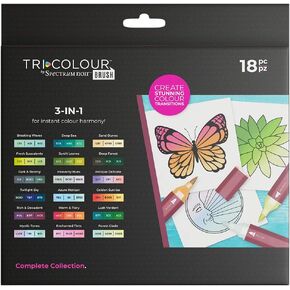 مجموعة فرشاة سبيكتروم نوير الكاملة ثلاثية الألوان، 18 قطعة in Kuwait