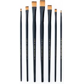 Majestic Royal and Langnickel Long Handle Paint Brush Set, Bright, 7-Piece