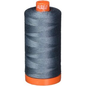 aurifil a1050 – 1246 سادة 50 WT 1422yds رمادي غامق MAKO خيط من القطن