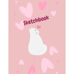 Purrfectly Artistic: Cat Lover's Sketchbook: Cute Kawaii Cat Cover Sketchbook for Creatives Large Sketch book and Notebook for Girls and Artist Kids ... Sketching or Doodling, 110 Pages of "8.5x11". in Kuwait
