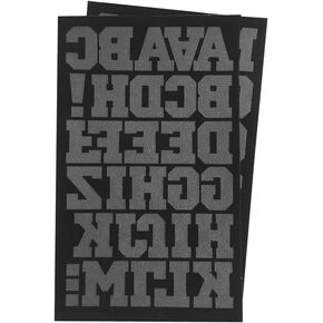 Magfok Iron on Transfer 1.5 Inch White Letters, 6 Sheet (Black or White Optional)