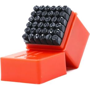 مجموعة طوابع الحروف والأرقام من Goodcrafter، 36 قطعة 1/4 بوصة (6 مم) الأبجدية A-Z والرقم 0-9 ورمز للطباعة والفنون والحرف اليدوية والخشب المعدني الصلب والجلود in Kuwait