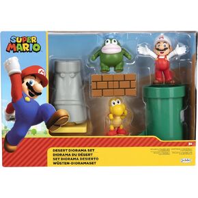Super Mario Action Figure Playset 2.5-Inch Desert Diorama Set