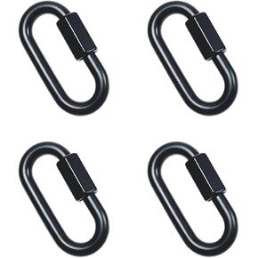 Hualibao 4 Pcs Metal Carabiner Spring Key Ring,Spring Snap Hooks Clip,Spring Keyring Buckle for Bags,Purses