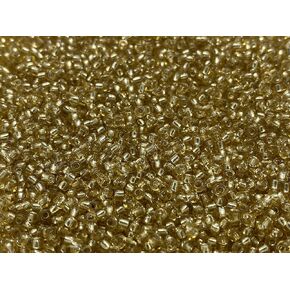 Seed Beads Size:11/0 50 gr / 1.76 oz (Amber Silver Lined)