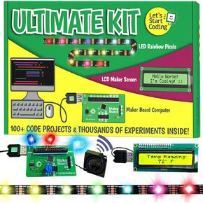 Code Lab All-Inclusive Coding Kit for Kids 8-12+ and Teens. Premium STEM Learning Toy for Boys & Girls Teaches C++ Programming. Includes Over 60 Electronic Components and Over 100 Online Lessons