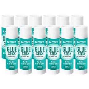 Glue Sticks Bulk Classroom, White Glue Sticks for Kids 60 Count, 0.75 Ounce, Washable All Purpose, for Kids, School and Home