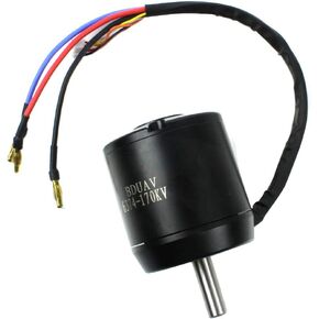 Mingchuan 6374 170KV High Efficiency Brushless Motor 2800W 24V/36V for Four-Wheel Balancing Scooters Electric Skateboards (with Motor Holzer)