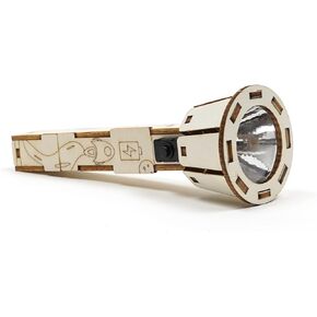 بيكا تويز مصباح يدوي خشبي كهربائي يدوي الصنع - تجربة علمية وألعاب تعليمية للأطفال من سن 6 إلى 10 سنوات in Kuwait