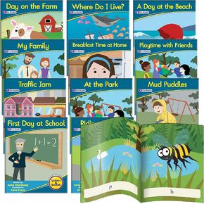 Junior Learning JL380 Decodable Readers Phase 1 - Phonemic Awareness Fiction