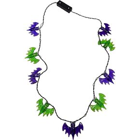 قلادة LED للماموث الكهربائي - قلادة زجاجية مضيئة للهالوين للنساء والرجال - قلادات متدلية مخيفة للحفلات، الهذيان، المهرجانات - هدايا مجوهرات مخيفة ممتعة للفتيات in Kuwait