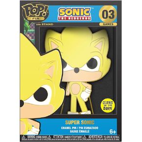 Funko Pop! Pin: Sonic The Hedgehog - Super Sonic Glow in The Dark in Saudi Arabia