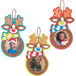 Reindeer Picture Frame Ornament Craft Kit - Makes 12 - Crafts for Kids and Fun Home Activities in Saudi Arabia