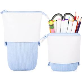 Oyachic Stand up Pencil Case Standing Pencil Holder Transformer Pencil Pouch Telescopic Pen Bag Cute Makeup Bag Cosmetic Organizer Bag Box for Women in Kuwait