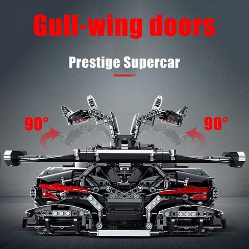 Super Sports Car Building Block Kit, 3860 Pieces MOC Building Set Racing Car Model, 1:8 Car Model Building Blocks for Adults Men Teens in Saudi Arabia